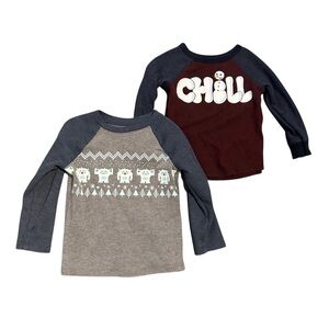 Old Navy/ Jumping Beans Toddler Boy Thermal Tops (B7)